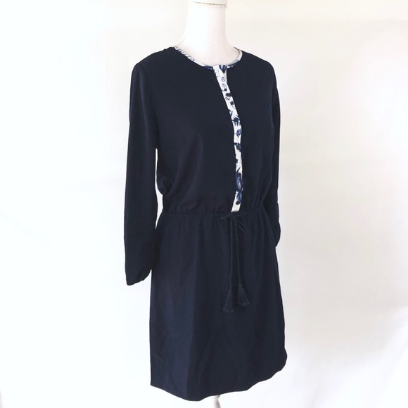 NWOT Shoshanna navy blue shirtdress Henrietta 4 - Picture 7 of 8